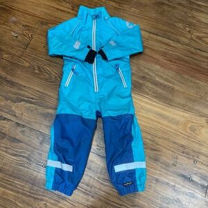 VillerValla Youth Kids Rain Snow Suit Hiking Trail Size 4 Waterproof Windproof